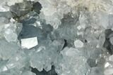 Crystal Filled Celestine (Celestite) Heart Geode - Madagascar #126653-1